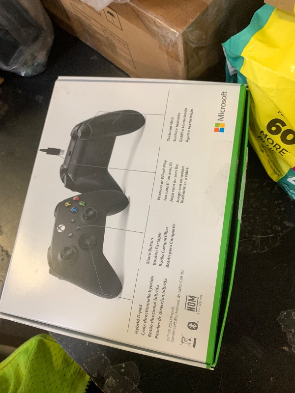 Photo 1 of Xbox Wireless Gaming Controller + USB-C® Cable (2025) – Carbon Black – Play on Xbox, Windows, Android, iOS, FireTV Sticks, Smart TVs, VR Headsets