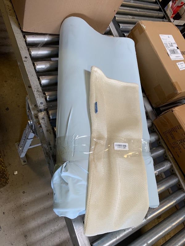 Photo 1 of AM AEROMAX 32" King Size Contour Memory Foam Pillow, Cervical Pillow for Neck Pain Relief, Neck Orthopedic Sleeping Pillows for Side, Back and Stomach Sleepers