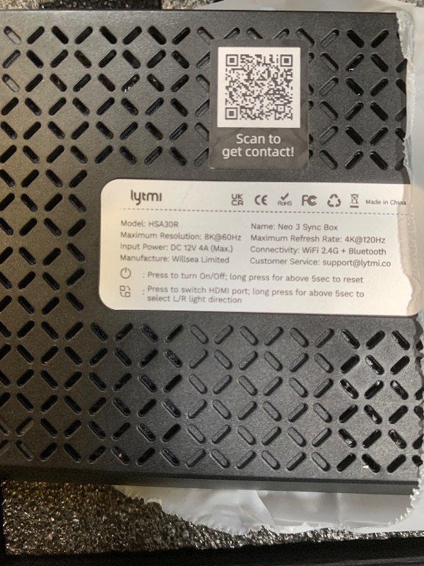 Photo 1 of Lytmi Fantasy 3 TV Backlight Kit HDMI 2.1 with Sync Box Wi-Fi for 65-70 inch 8K 60Hz Color Lights Compatible Alexa and Google Assistant, App Control, Music RGB (Red, Green, Blue) LDD21