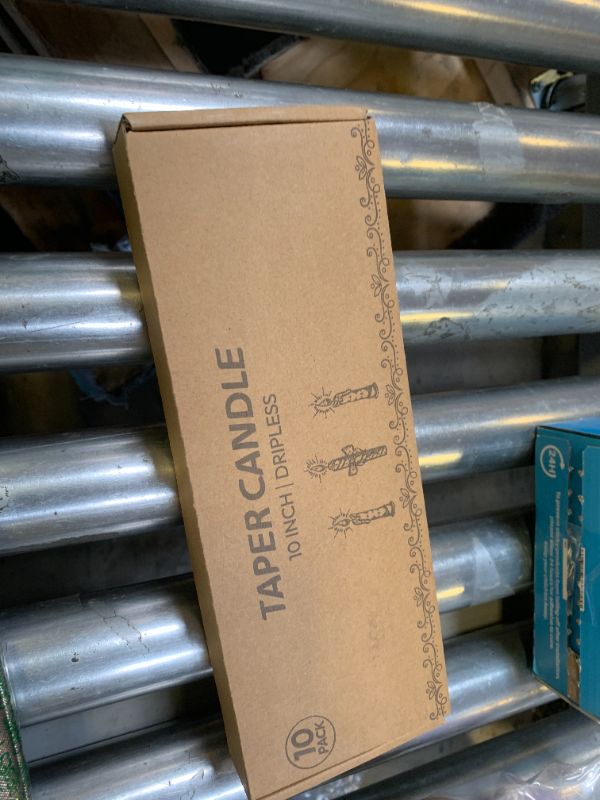 Photo 1 of 10 Inch Navy-Blue Taper Candles for Religious and Spiritual Settings, 10 Pack Unscented Candlesticks for Holiday, Seasonal Celebration and Home Decoration