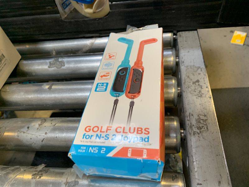 Photo 1 of [for ?????? ?/?] - KOVA Golf Club for Nintendo Switch 2 (2025)/Switch 1 Joy-Con, Sports Game Accessories Compatible with Mario Golf: Super Rush - Nintendo Switch, 2 Pack Golf Club with Lanyard