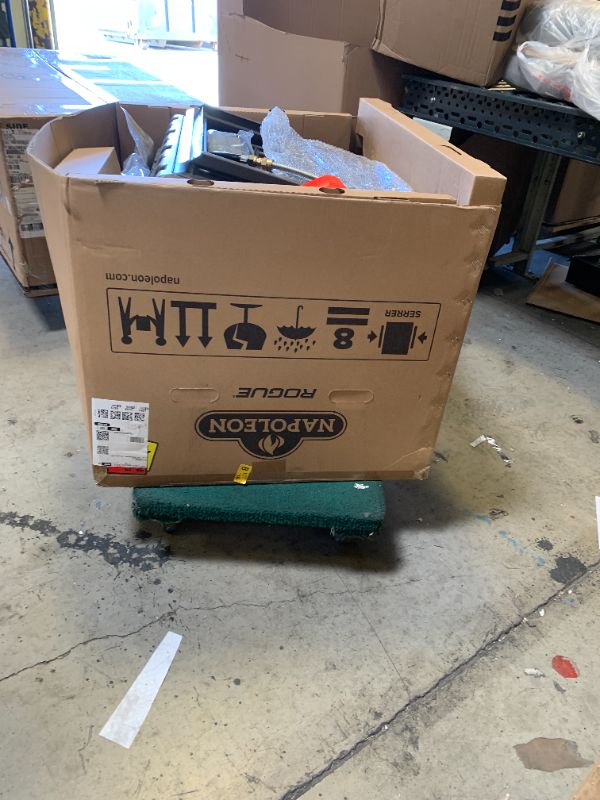 Photo 1 of Napoleon Rogue PRO 525 Propane Gas Grill with Infrared Side Burner, Black, Durable 5-Burner BBQ