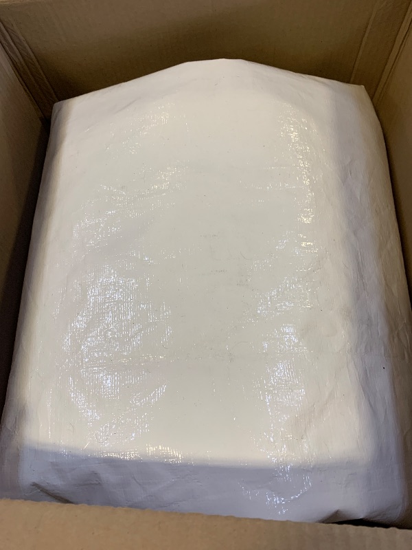 Photo 1 of 10'x20' Upgraded Carport Replacement Top Canopy Cover for Car Garage Shelter Tent Party Tent with Ball Bungees White (Only Top Cover, Frame is not Included)