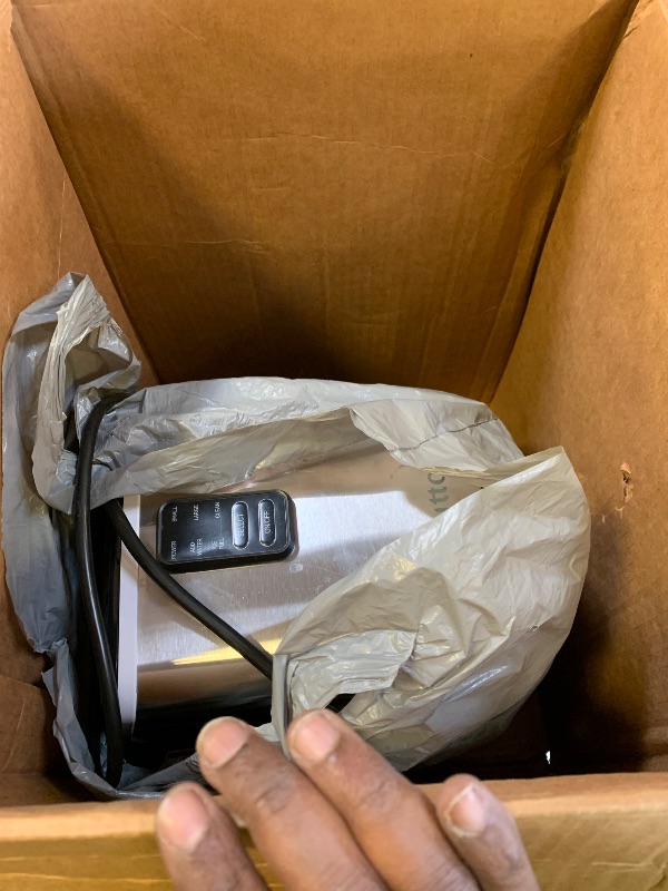 Photo 1 of Aeitto Ice Maker Countertop 26lbs/24H, Ice Machine 8 Ice Cubes Ready in 6 Mins, 2 Sizes of Bullet Ice Portable Ice Makers with Basket & Scoop, Auto Self-Cleaning for Home/Kitchen/Office Stainless