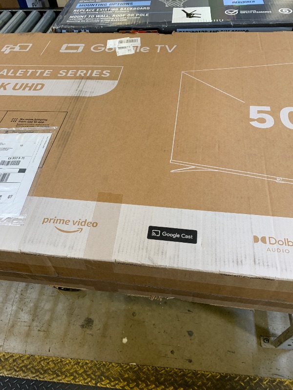 Photo 1 of FPD 50 Inch Smart TV, 4K LED Google TV with Google Play Built-in Google Cast, HDR 10, MEMC, Voice Remote, Dolby Audio, UHD Stream Live Television (CG50-C3)