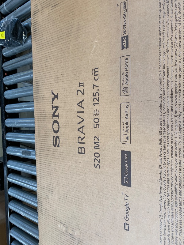 Photo 1 of Sony BRAVIA 2 II 50 Inch 4K Ultra HD LED Smart TV with Google TV and Exclusive Features for PlayStation®5 (K-50S20M2), 2025 Model
