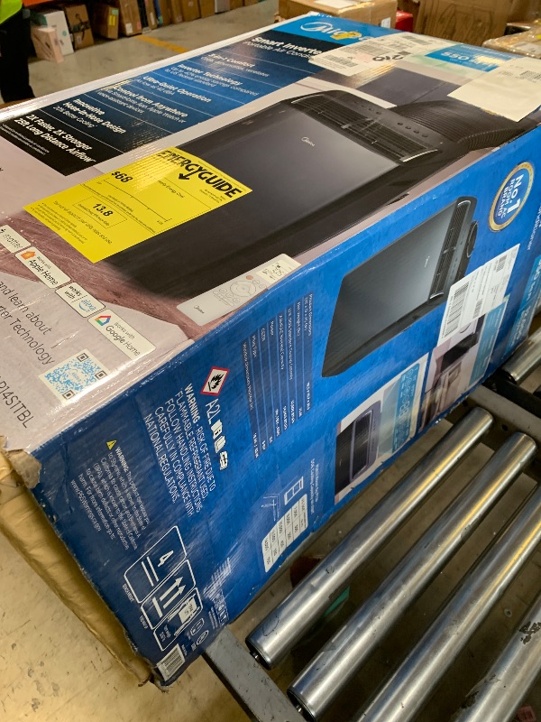 Photo 1 of Midea Duo 14,000 BTU (12,000 BTU SACC) High Efficiency Inverter, Ultra Quiet Portable Air Conditioner, Cools up to 550 Sq. Ft., Works with Alexa/Google Assistant, Includes Remote Control & Window Kit