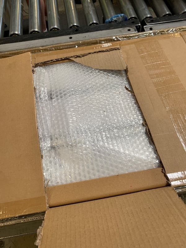 Photo 1 of ROYMELO 32x84 Inch White Sliding Barn Door Slab with 5.5ft Hardware Kit Included, 5-Panel, MDF Wood Panel Covered with Water-Proof Scratch-Proof PVC Surface, Simple DIY Assembly