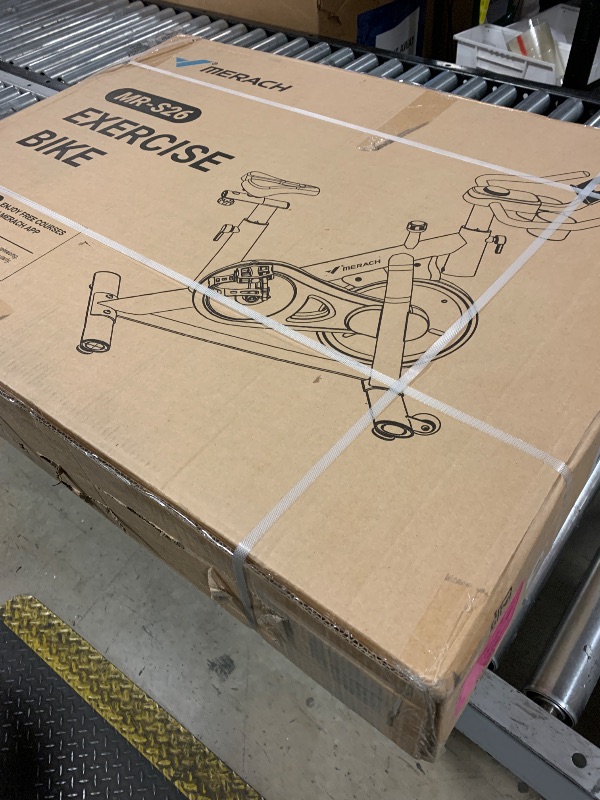 Photo 1 of MERACH Exercise Bike, Brake Pad Stationary Bike with Exclusive App, Low Noise Indoor Cycling Bike with 300lbs Weight Capacity, Tablet Mount and Fitness Courses for Weight Loss