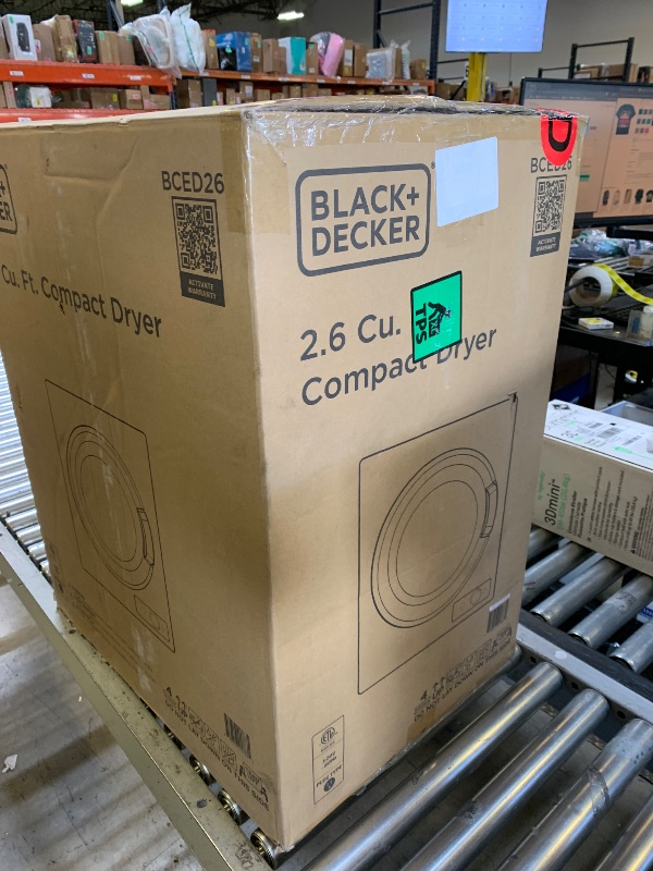 Photo 1 of Black & Decker BCED26 2.6 cu. ft. Capacity Compact Dryer
