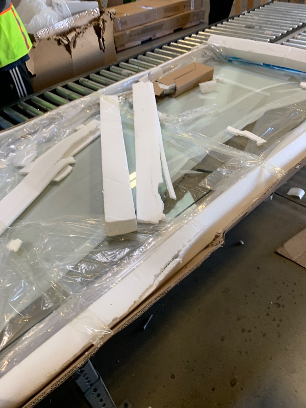 Photo 1 of Shower Door, 56-60" W x 72" H Frameless Shower Door, Shower Glass Door with 5/16" (8mm) Clear SGCC Tempered Glass