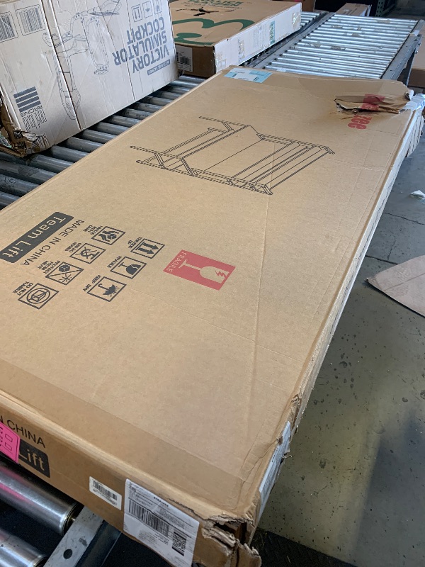 Photo 1 of Aquzee Computer Desk with Hutch and Bookshelves, Large Leg Room 55 inch Width Black Desk with Space Saving Storage Shelves, Easy Assemble and All Hardware and Tools Included