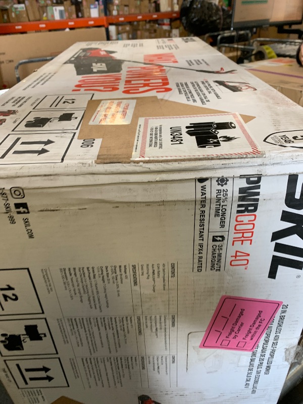 Photo 1 of SKIL PWR CORE 40 Brushless 40V 20-Inch Self-Propelled Mower Kit, Includes 6.0Ah Battery and Auto PWR JUMP Charger - SM4910C-11