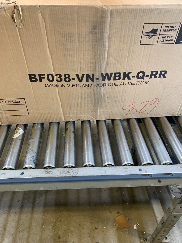 Photo 1 of  Bed Frame with Charging Station, LED Bed Frame Queen with Upholstered Storage Headboard, Platform Bed with Metal Slats & Under Bed Storage, No Box Spring Needed, Noise Free, Black
