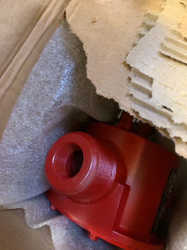 Photo 1 of Fill-Rite FR152 Piston Hand Pump with Hose & Nozzle Spout, Red