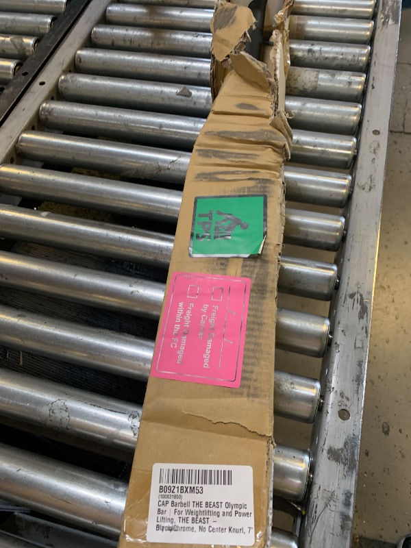 Photo 1 of CAP Barbell THE BEAST Olympic Bar | For Weightlifting and Power Lifting, THE BEAST - Black/Chrome, No Center Knurl, 7' Olympic