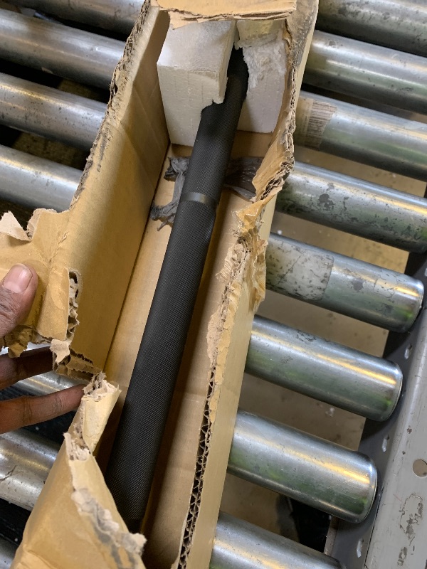 Photo 1 of CAP Barbell THE BEAST Olympic Bar | For Weightlifting and Power Lifting, THE BEAST - Black/Chrome, No Center Knurl, 7' Olympic