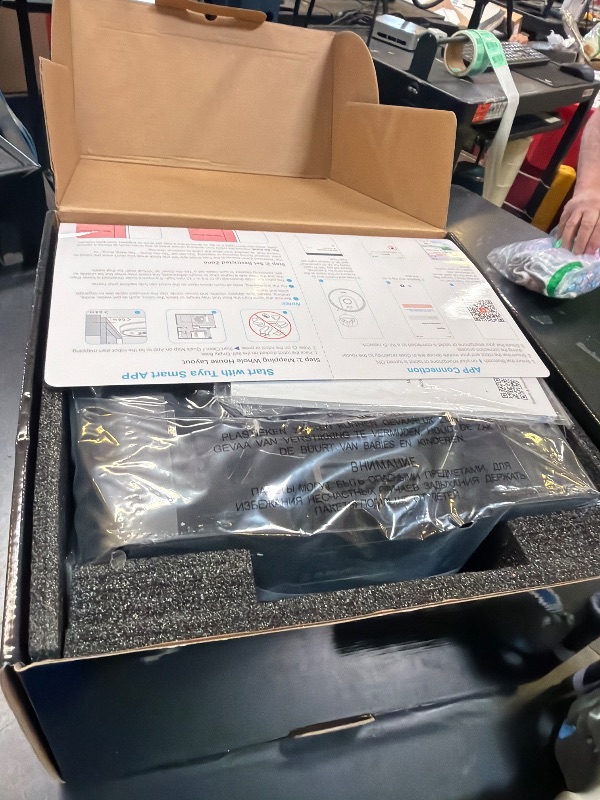 Photo 1 of Tikom Robot Vacuum and Mop, 6000Pa Robotic Vacuum Cleaner with Self-Emptying Base, 90 Days Capacity, LiDAR Navigation, Home Mapping, Ideal for Pet Hair, Hard Floors, Carpet (L8000 Plus)