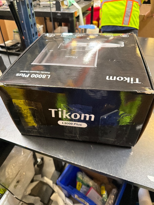 Photo 1 of Tikom Robot Vacuum and Mop, 6000Pa Robotic Vacuum Cleaner with Self-Emptying Base, 90 Days Capacity, LiDAR Navigation, Home Mapping, Ideal for Pet Hair, Hard Floors, Carpet (L8000 Plus)