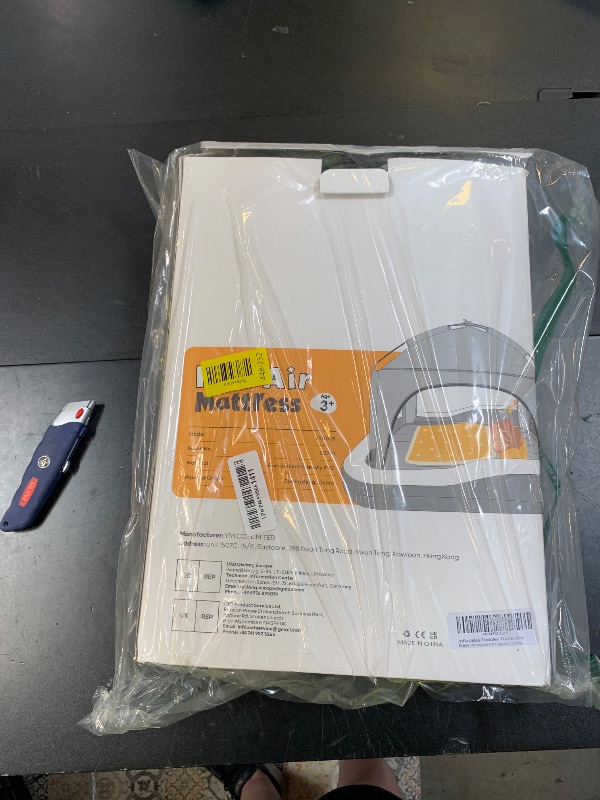 Photo 1 of QPAU Inflatable Toddler Travel Bed with Tent, Portable Kids Air Mattress with Safety Sides, Ideal for Home, Grandma's, Camping, Traveling -Includes Fast Electric Pump (Gray)