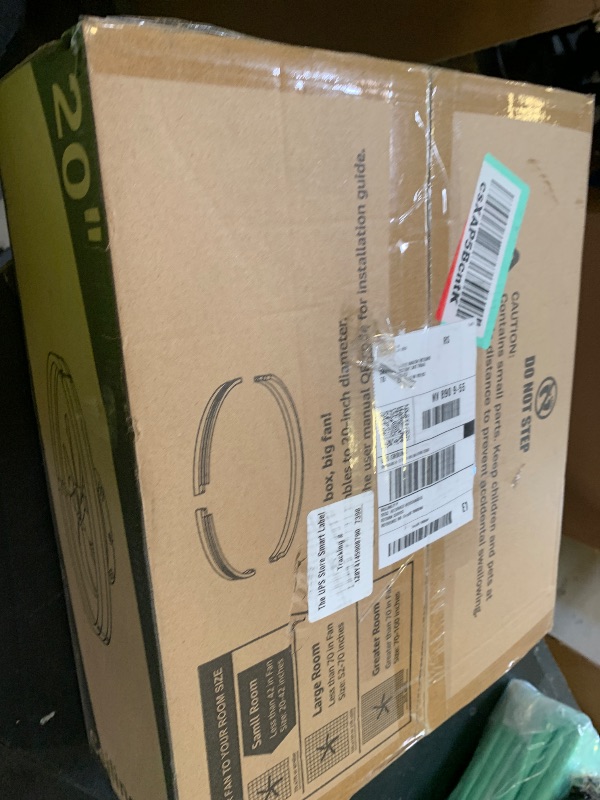 Photo 1 of ZMISHIBO Ceiling Fans with Lights and Remote, 19.7'' Low Profile Ceiling Fan, 3000-6000K Dimmable Modern Flush Mount LED Fan Light, 6 Wind Speeds, Black Fandelier Ceiling Fans for Bedroom