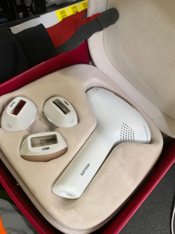 Photo 1 of Philips Lumea 9000 Series IPL Hair Removal Device, Visible Permanent Laser Hair Reduction Done at Home, for Women & Men, SenseIQ Technology, 4 Attachments for Body, Face, Bikini & Underarms, BRI984/03