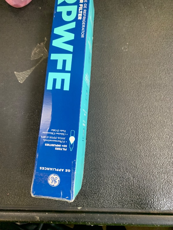 Photo 1 of GE RPWFE Refrigerator Water Filter, Genuine Replacement Filter, Certified to Reduce Lead, Sulfur, and 50+ Other Impurities, Replace Every 6 Months for Best Results, Pack of 1
