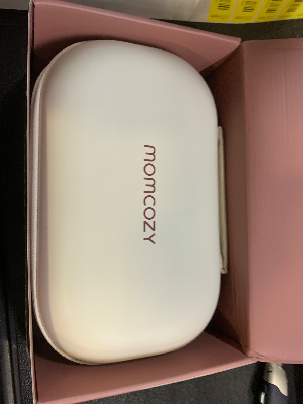 Photo 1 of Momcozy M5 Smart APP Controlled Wearable Breast Pump, Hands-Free Wireless Electric Pump, 3 Modes 9 Suction Levels, BPA-Free, Portable Lightweight, 24mm Flange, 2-Pack Quill Gray