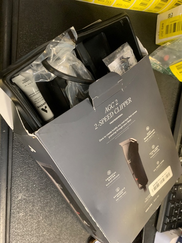 Photo 1 of Andis 24675 UltraEdge 2-Speed Detachable Blade Pet/Dog Clipper – Runs Cool & Quiet, Designed with Two-Speed Rotary Motor & Shatter-Proof Housing - for All Coats & Breeds - 120 Volts, Black