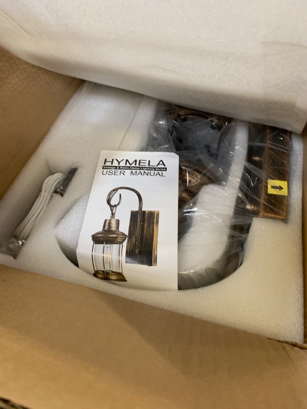 Photo 1 of HYMELA B02 Battery Operated Wall Sconce, On/Off Remote Rechargeable Wall Lamp with Oil Rubbed Bronze Finish, Rustic Cordless Wall Light Fixtures, Vintage Lantern Sconce for Bedroom Living Room Cafe