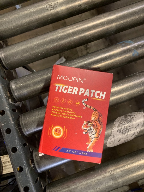 Photo 1 of **USED, INCOMPLETE** Tiger Patch, Chinese Tiger Back Heat Patches Ultra Strength for Muscle Joint of Knee Shoulder and Neck