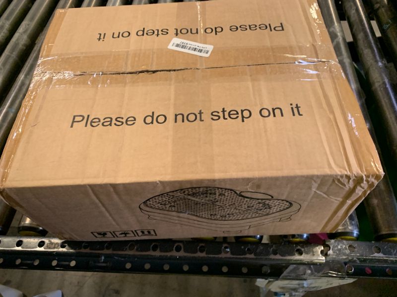 Photo 1 of XIHEIMA Vibration Plate Exercise Machine for Lymphatic Drainage, Whole Body Fitness Workout Equipment Stand Shake Board Sport Gym for Weight Loss Fat Burner for Women Men (White)