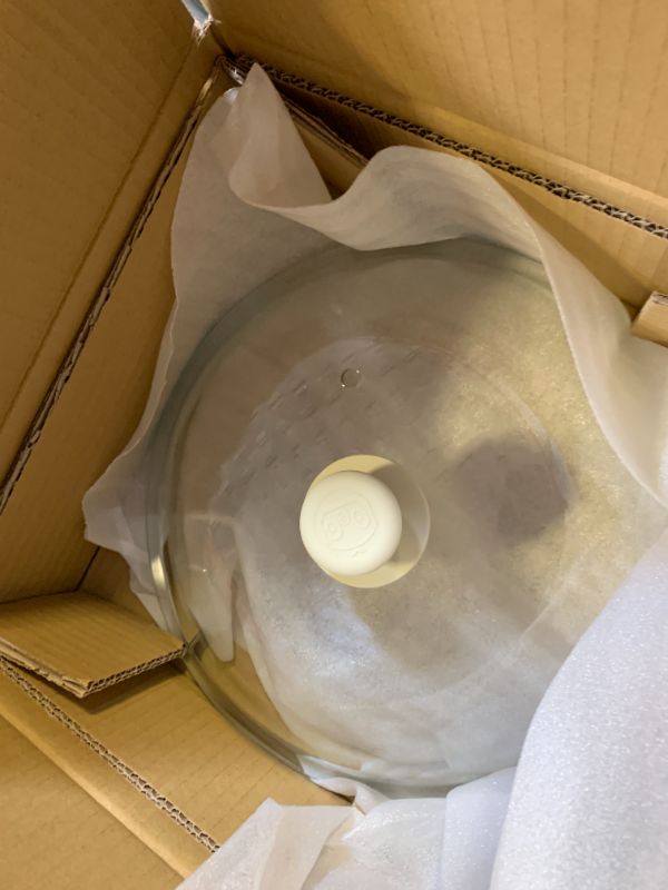 Photo 1 of OEC Lighter Weight Tempered Glass Microwave Splatter Cover - 12.5 inch - Heat-Resistant & Impact-Resistant, Reinforced Glass Lid with Vent, Silicone Knob, Dishwasher Safe, 100% Food Grade - BPA Free