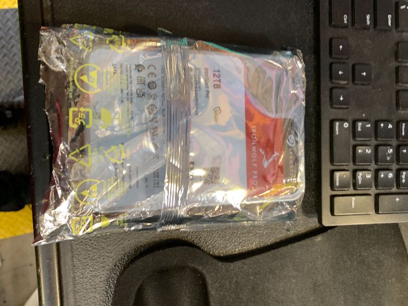 Photo 1 of Seagate IronWolf Pro, 12 TB, Enterprise NAS Internal HDD –CMR 3.5 Inch, SATA 6 Gb/s, 7,200 RPM, 256 MB Cache for RAID Network Attached Storage (ST12000NT001)