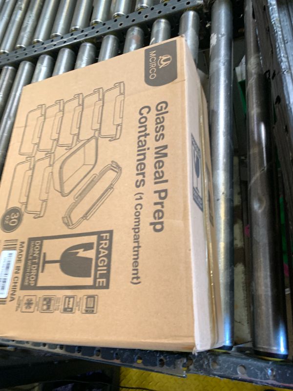 Photo 1 of [8-Pack,30 oz]Glass Meal Prep Containers,Glass Food Storage Containers,Airtight lunch Containers with Lids, Microwave, Oven, Freezer and Dishwasher