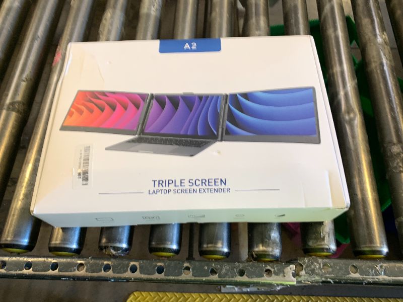 Photo 1 of FEZOBR Laptop Screen Extender, 14'' FHD 1080P IPS Portable Monitor for Laptop, Triple Screen Extender Monitor Plug-Play for Mac/Windows/Chrome, Fit 13”-17.3” Laptops