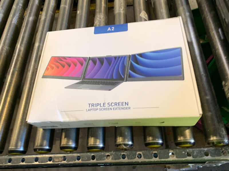 Photo 1 of FEZOBR Laptop Screen Extender, 14'' FHD 1080P IPS Portable Monitor for Laptop, Triple Screen Extender Monitor Plug-Play for Mac/Windows/Chrome, Fit 13”-17.3” Laptops