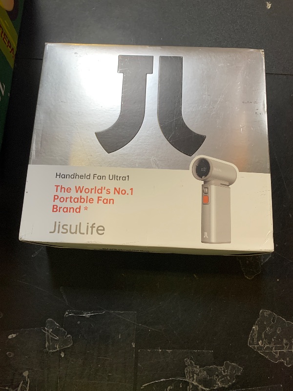 Photo 1 of JISULIFE Portable Handheld Turbo Fan, 100 Speeds Adjustable Mini Personal Fan, 9000mAh USB Rechargeable Fan Battery Operated, LED Display, Metal Shell with Accessories Gifts for Men Women Travel-Brown