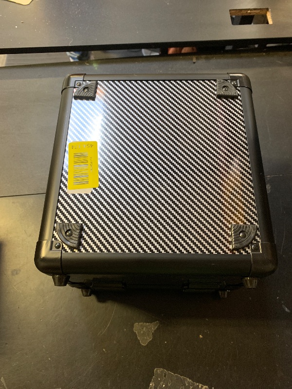 Photo 1 of ZINHO Graded Card Case Upgraded Sports Card Storage Box Waterproof Trading Card Holder, Compatible with PSA BGS CSG FGS Up to 80+ Cards with TSA Approved Locks (Black)