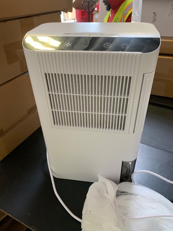Photo 1 of Dehumidifiers for Home, 2000 Sq.Ft Small Dehumidifier with 3.3ft Drain Hose, 2.5L Tank, Timer Sleep Mode, Portable Dehumidifier for Basement, Bedroom, Bathroom (Pure White)