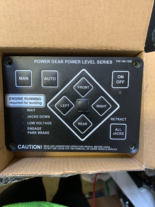 Photo 1 of LLYZFED 368991 RV Leveling Touch Control Panel with Harness Adapter Fit for Lippert/Kwikee Ground Control and Travel Trailer Leveling System Replace# 359080 359072 140-1226 500629 500629S 141-0023012