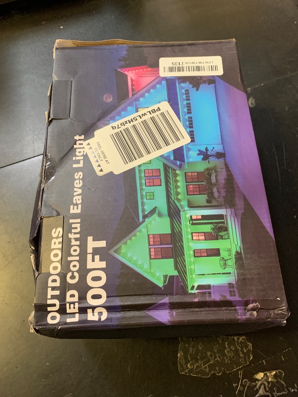 Photo 1 of LITSOUL 500FT Permanent Outdoor Lights for House Waterproof, Smart RGB Eave LED Lighting with 16 Million Colors, IP67 Outdoor Strip Lights for Christmas Halloween Holiday Daily Decorations(500FT)