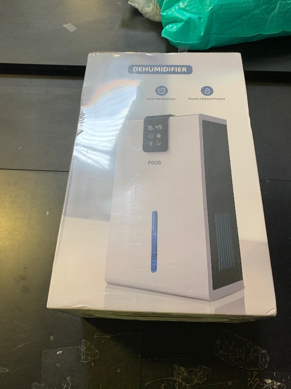 Photo 1 of PSOS Dehumidifier, Dehumidifiers for Home, 98 OZ Water Tank, (1000 sq.ft) Quiet Dehumidifier for Basement Bedroom Bathroom with Humidity Display, Auto Shut Off, Relaxing 7 Color Ambient Light(Gray)