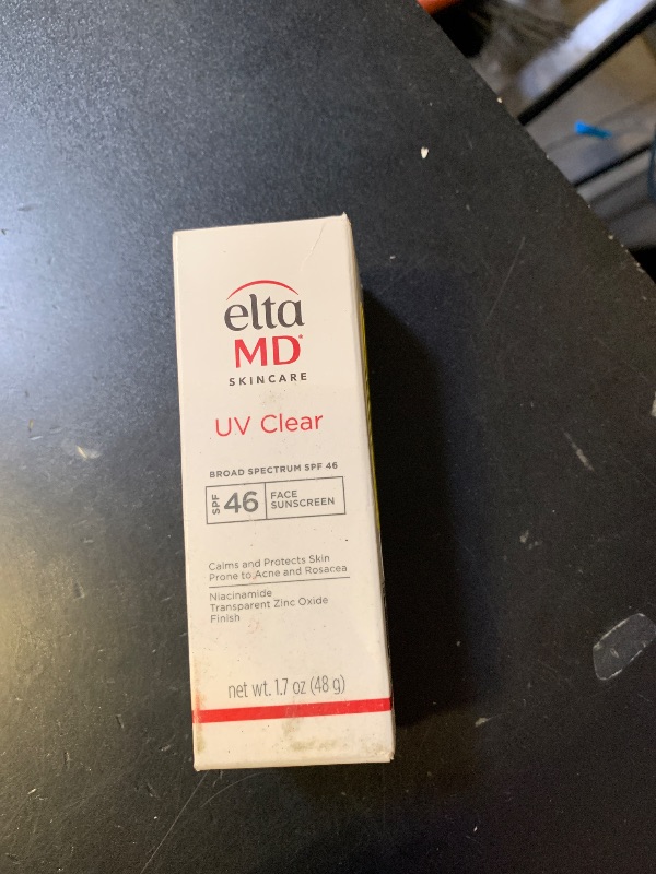Photo 1 of **USED** EltaMD UV Clear Face Sunscreen SPF 46, Oil-Free Sunscreen with Zinc Oxide, Dermatologist Recommended