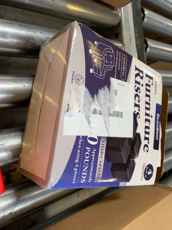 Photo 1 of EclatBain Bed Risers Furniture Risers Heavy-Duty Rectangular Adjustable Block Lift to 3 inches and 4.3 inches Desk, Sofa, Chair Legs, Refrigerator, Washing Machine Support up to 4000 pounds