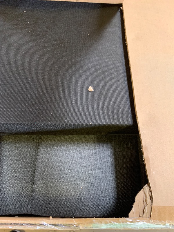 Photo 1 of Ball & Cast Full Size Upholstered Platform Bed with Twin Size Trundle & USB Port,Linen Tufted Bed Frame W/Remote Control LED Light & Stripe Headboard,Wood Slats Support for Bedroom,Apartment Gray