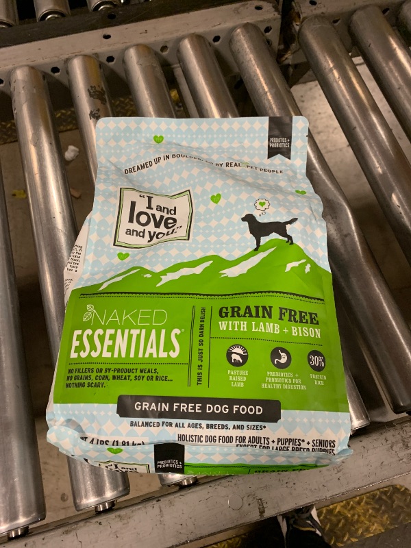 Photo 1 of I&Love&You Naked Essentials with Lamb + Bison Dry Dog Food, Non GMO, Grain Free, 4 LB