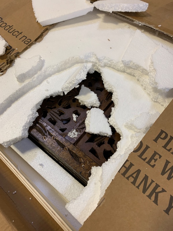 Photo 1 of LuxHomez Oversized Rectangle Full Length Gold Wall Mounted/Standing Mirror