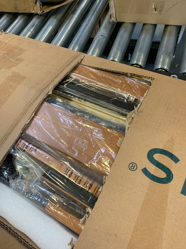 Photo 1 of Zinus Leah Bamboo Platform Bed Frame with Headboard, No Box Spring Needed, Wood Slat Support, Easy Assembly, Queen