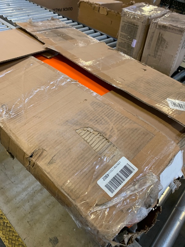 Photo 1 of VEVOR Hydraulic Lift Table Cart, 330lbs Load Capacity 50 Inch Lifting Height, Manual Single Scissor Lift Table with Non-Slip Pad and 4 Wheels, Alloy Steel, Orange